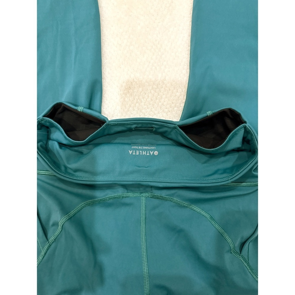 Athleta Women’s Lightning 7/8 Leggings in Teal Size XS - Picture 5 of 9